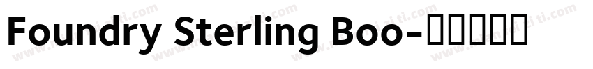 Foundry Sterling Boo字体转换